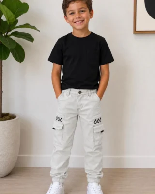 Jogger en drill beige
