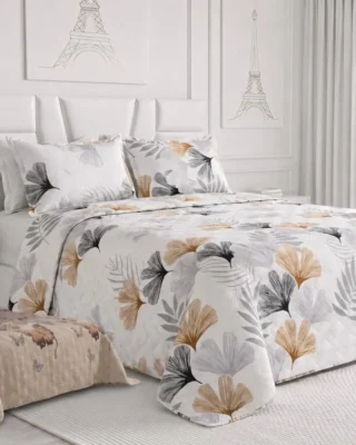 Tendido Español Estampado para Cama Semidoble y Doble + 2 Fundas