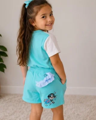 Conjunto azul turquesa